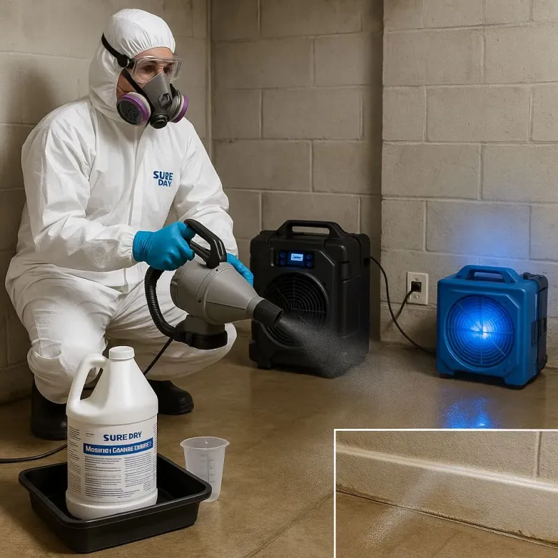 Sanitization and Odor Removal process in North Bay Shore, NY