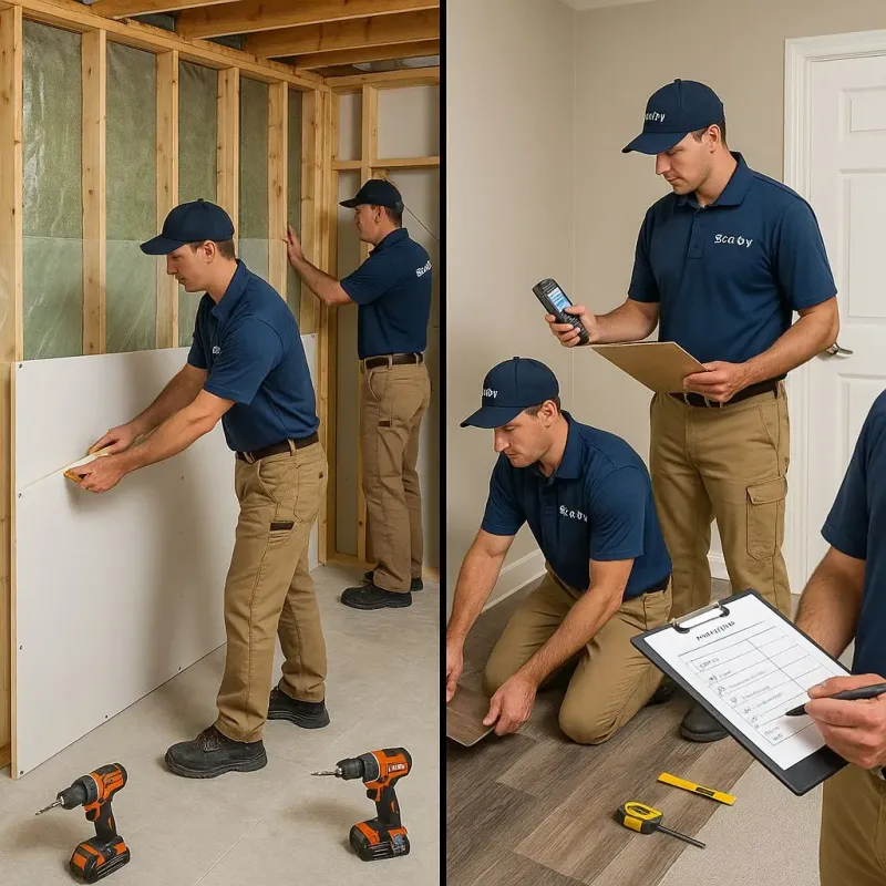 Repairs and Reconstruction process in North Bay Shore, NY